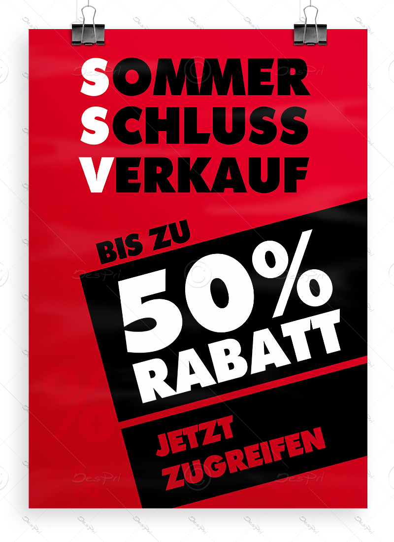 SSV WSV Sonderaktion Plakat 42 x 120 cm Stark reduziert Werbeplakat
